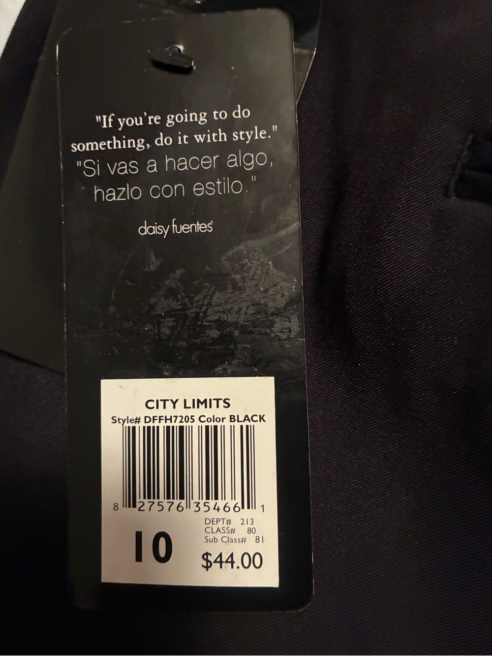 Daisy Fuentes Black Straight-Leg Ponte Pants - Picture 6 of 6